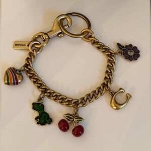 Coach Motif Chain Bag Charm